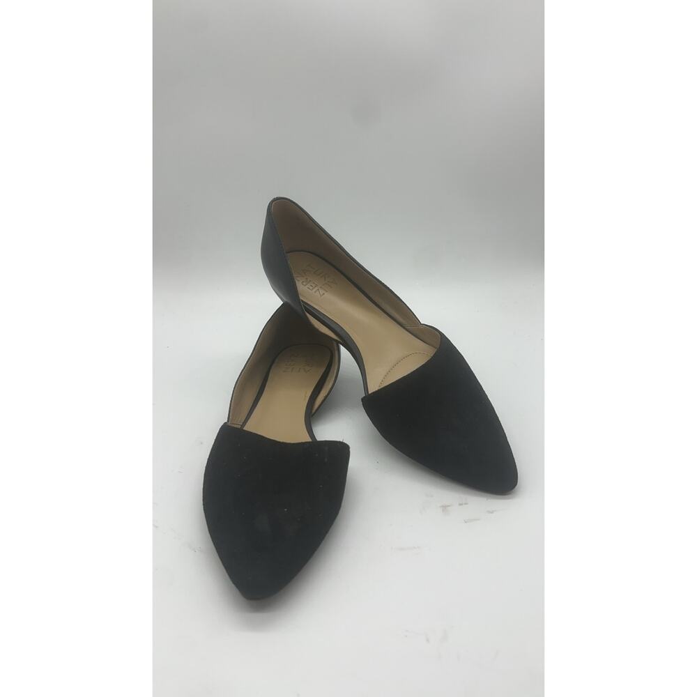 Naturalizer Samantha flats 8 women black leather pointed toe comfy minimalist